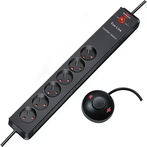Сетевой фильтр Brennenstuhl Eco-Line Comfort Switch, 6 розеток, кабель 2 м, серый