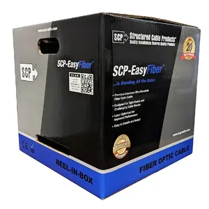 SCP EF-OM3LSD-DUP-AQ Duplex OM3 Fibre Optic Cable 200 m