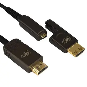 SCP 995AOC-15M-LSZH Active Optical HDMI Cable, 15m, HDMI Type A to Micro HDMI Type D, LSZH, Black