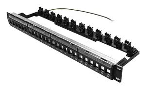 SCP 324UM-SH 1U Patch Panel for Keystone Jacks