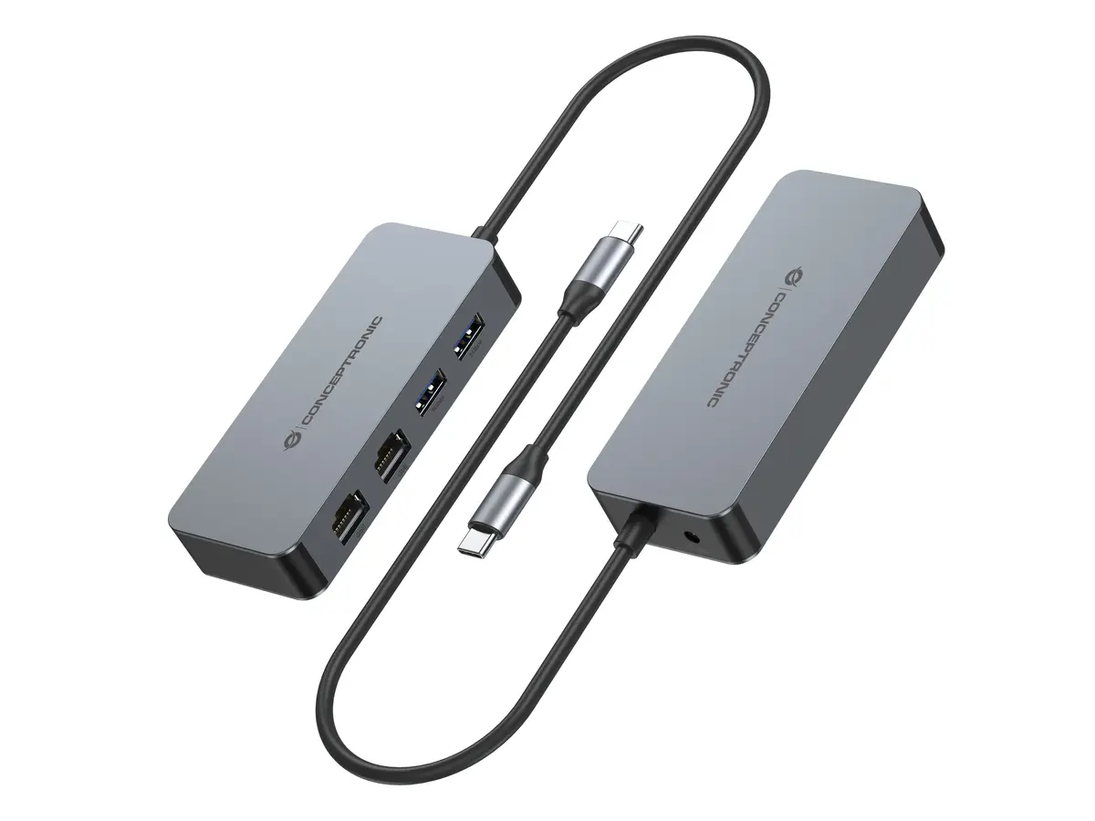 Conceptronic ABBY24G USB-C tīkla adapteris un USB centrmezgls Photo 3