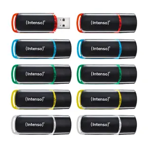 Intenso Business Line 3511551 USB flash drive 4 GB USB Type-A 2.0 Black, Red, Green, Transparent, Yellow, Blue