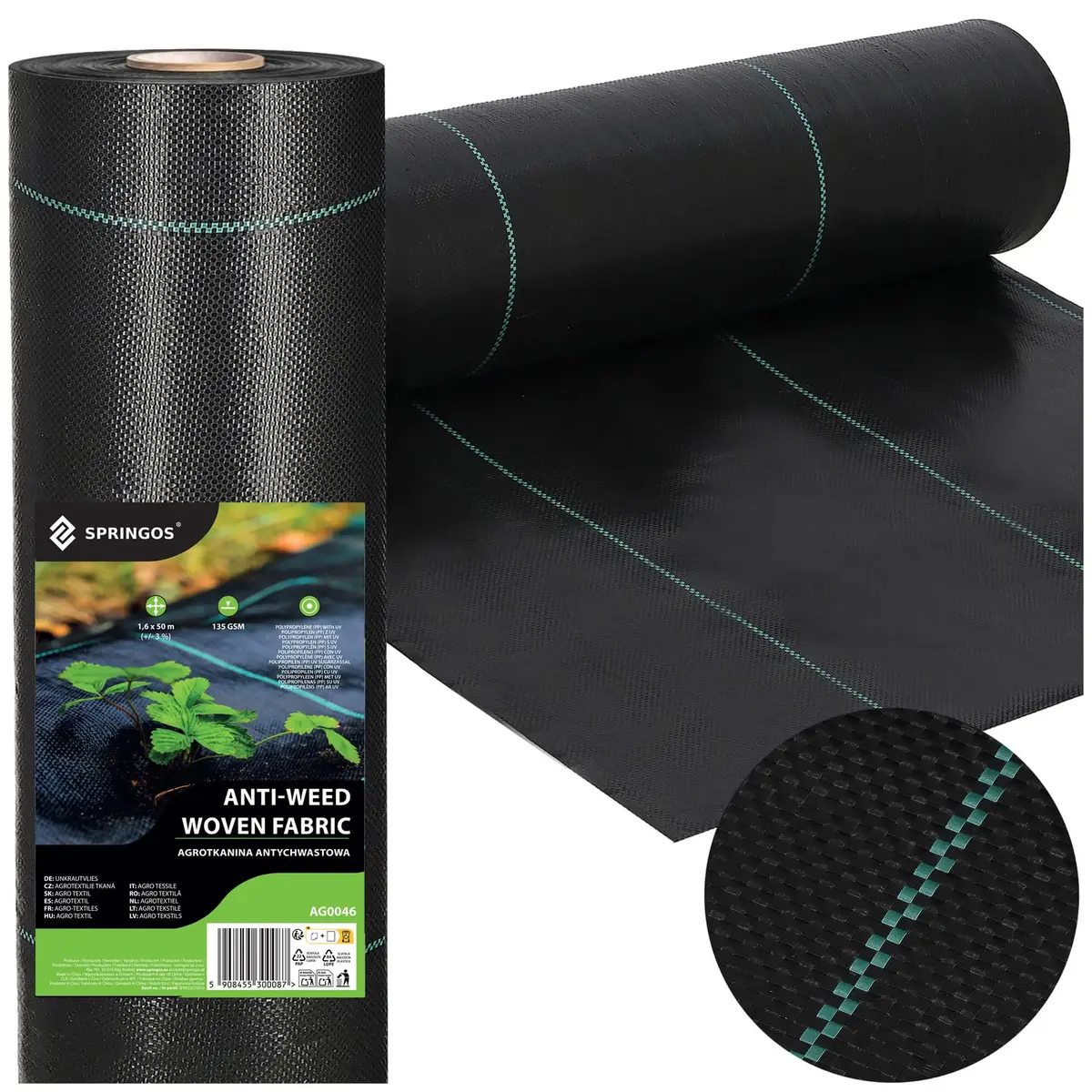 Springos AG0046 Anti-Weed Agricultural Fabric 1.6 x 50 m Photo 7