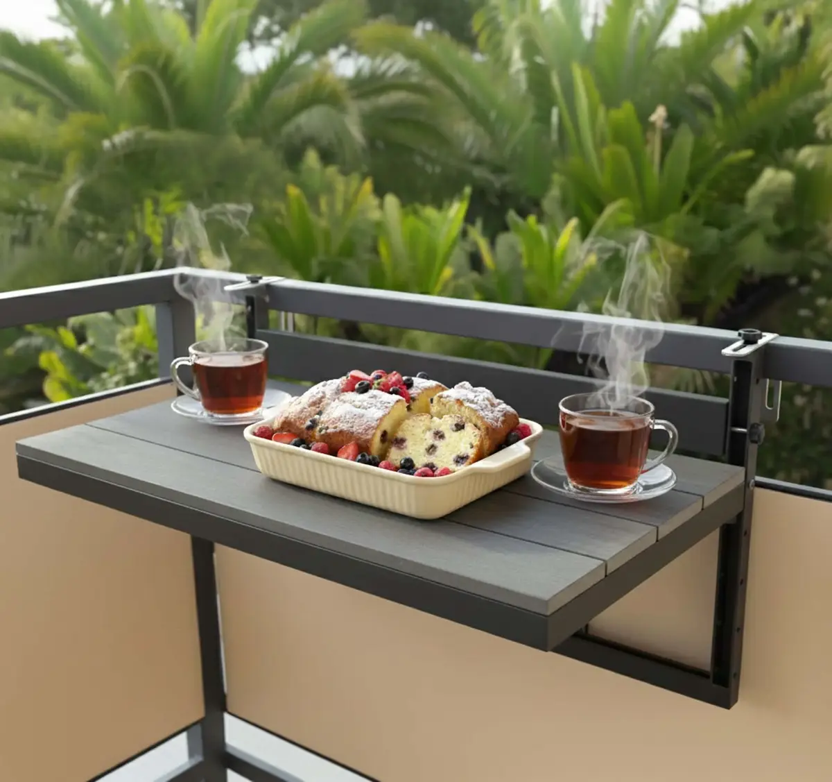Springos GF0121 Folding Balcony Table Photo 4