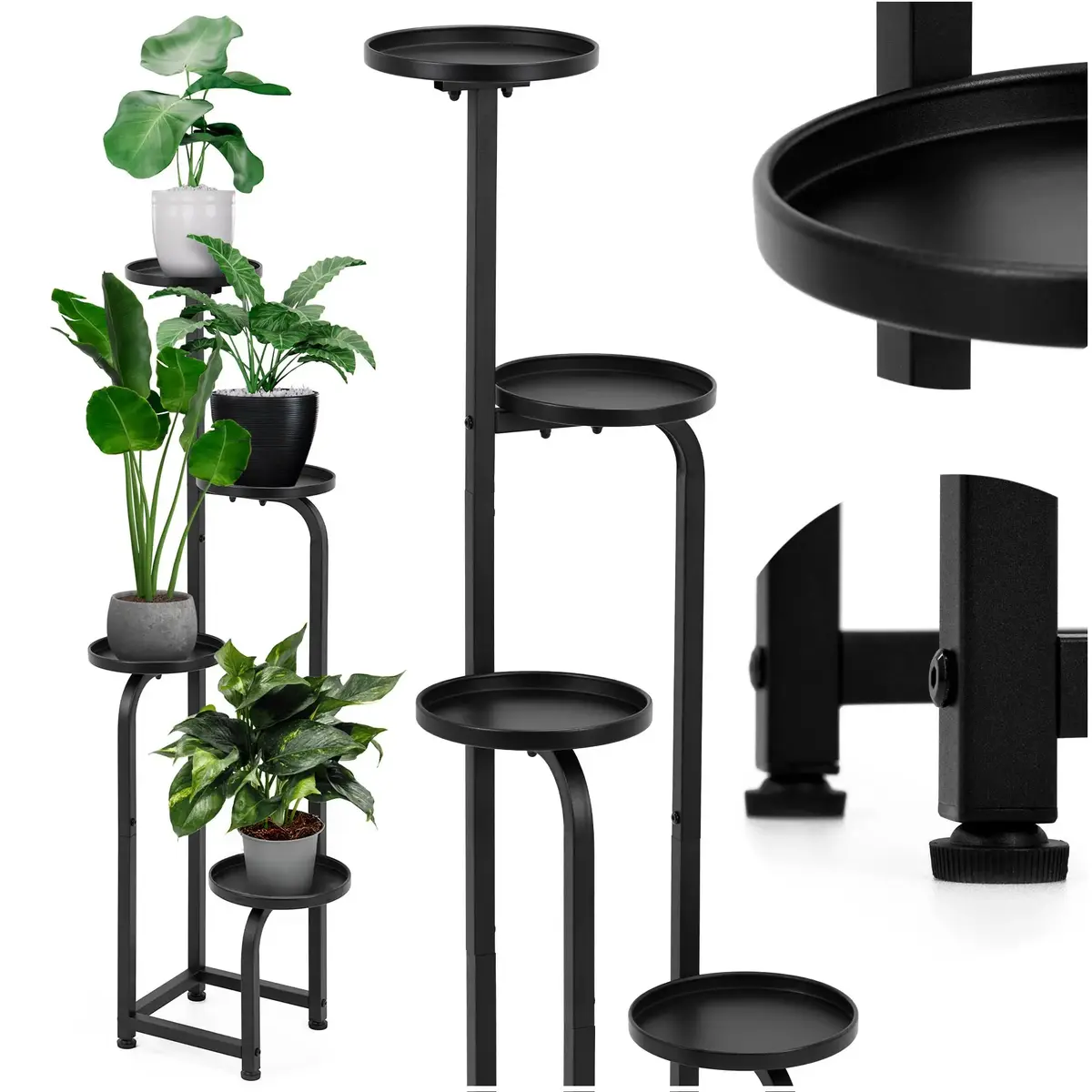 Springos GA0213 Metal Plant Stand - 4-Tier Flower Shelf Photo 6
