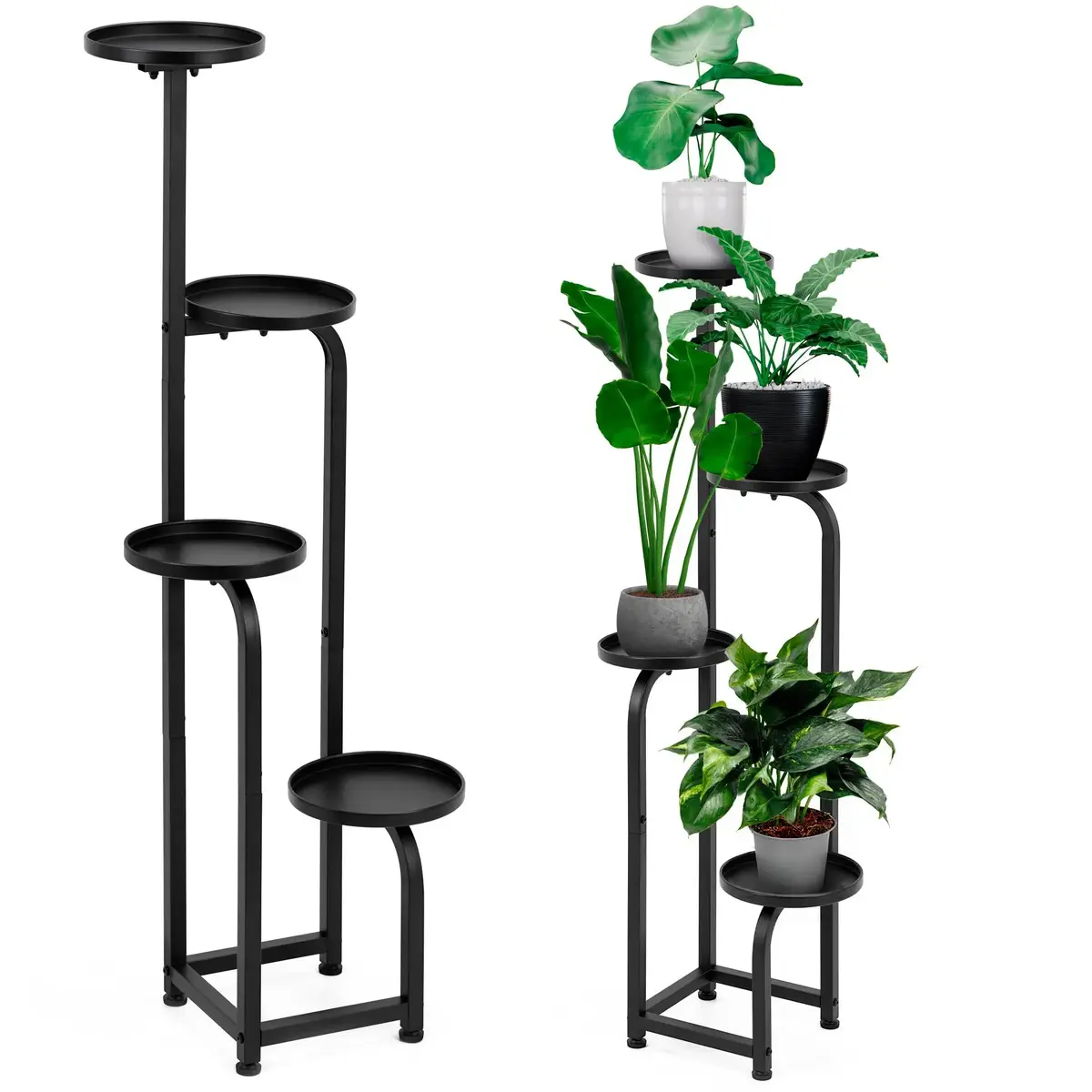Springos GA0213 Metal Plant Stand - 4-Tier Flower Shelf Photo 9