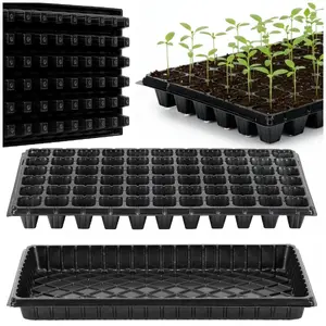 Springos GA0221 66-Cell Seedling Tray with Water Collection Tray