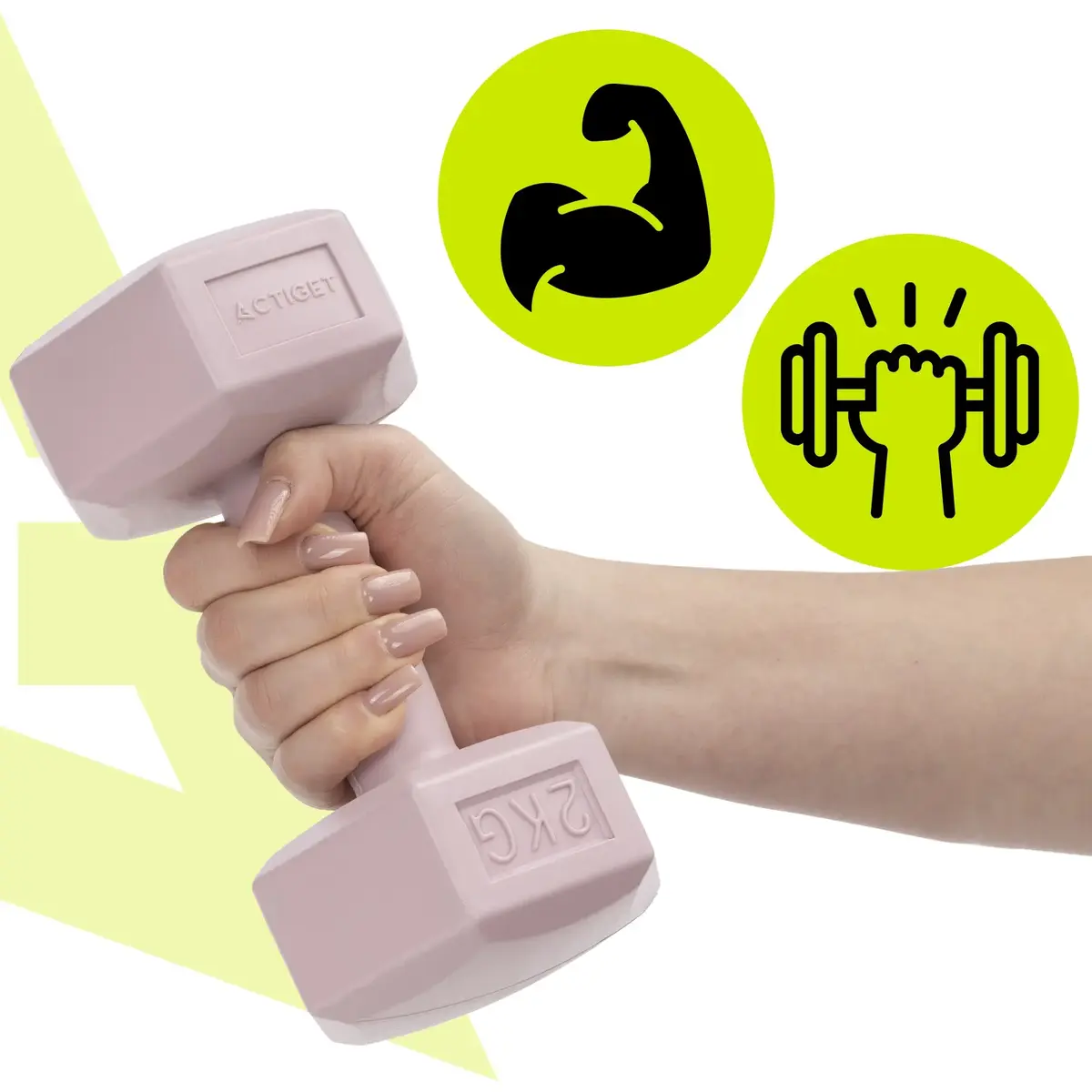 Springos ACT0159 Vinyl Dumbbells 2 x 2 kg Photo 6