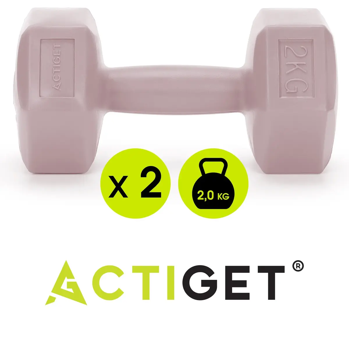 Springos ACT0159 Vinyl Dumbbells 2 x 2 kg Photo 7