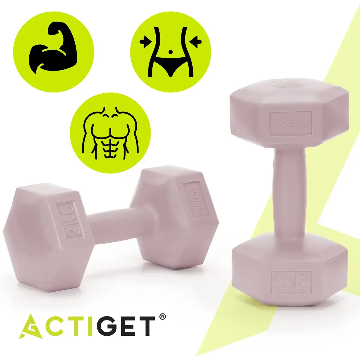 Springos ACT0159 Vinyl Dumbbells 2 x 2 kg Photo 8