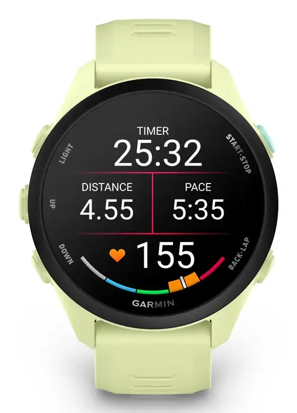 Garmin Forerunner 70 viedpulkstenis - Laima krāsā Photo 6