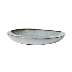 Villeroy & Boch Lave Oval Dessert Plate, Clay, Turquoise