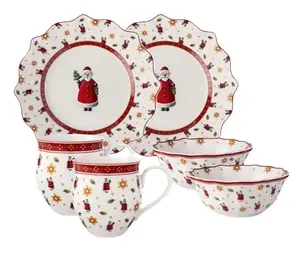 Villeroy & Boch Toy's Delight Breakfast Set for 2 Persons, 6-Piece, Porcelain, Multicolour