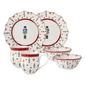 Villeroy & Boch Toy's Delight Breakfast Set for 2 Persons, 6-Piece Porcelain Set, Multicolour
