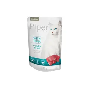 Влажный корм для взрослых кошек Dolina Noteci Piper Animals с тунцом 100 г