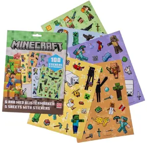 Набор наклеек Minecraft, 5 упаковок по 20 наклеек