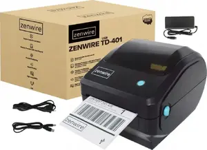 Zenwire TD-401 termoprinteris 100x150 kurjeru uzlīmēm USB