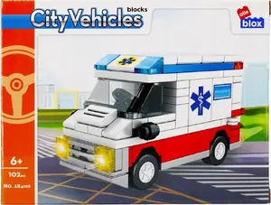 ALLEBLOX City Construction Building Blocks Set, 102 Pieces