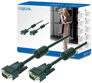 LogiLink VGA vīrišķais uz vīrišķo kabelis 20m Photo 2