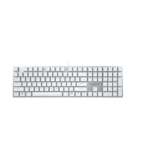 CHERRY KC 200 MX Mechanical Keyboard, Full-size, USB, QWERTY English, Silver/White