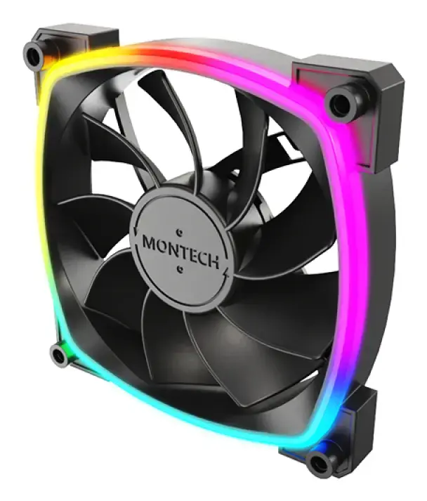 Montech RX120 PWM 120mm korpusa ventilators, 3 gab. Photo 3