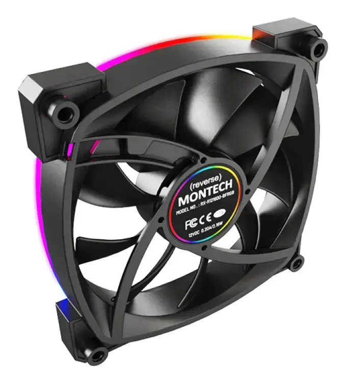 Montech RX120 PWM 120mm korpusa ventilators, 3 gab. Photo 4