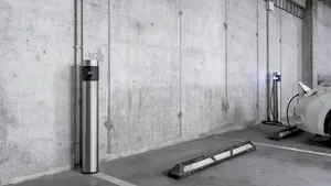 In balance Grid PC1-U-R Dual Charging Station 2x22kW with Type 2 Sockets, 4G, and RFID