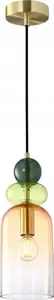 Italux Manso PND-37462C-MC-GD Pendant Light, 1x40W E14, Multicolor/Gold