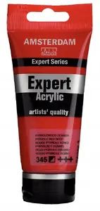 Amsterdam Expert Series akrila krāsa, 75 ml tūbiņa, tumši pirola sarkana 345
