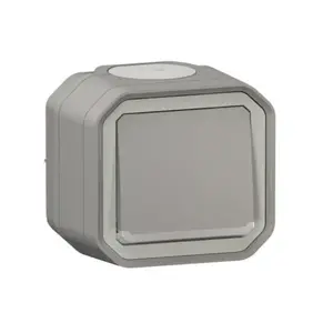 Legrand 069713L Plexo Surface-Mounted Staircase Switch with Illumination 10AX 250V Grey