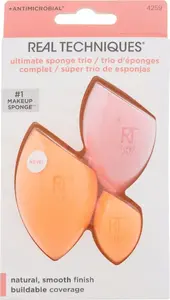 Real Techniques Ultimate Sponge Trio Makeup Sponge Set, 3 Pieces