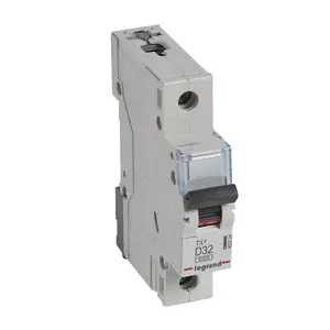 Legrand TX3 403724 Miniature Circuit Breaker, 1P, 32A, Type D, 6kA