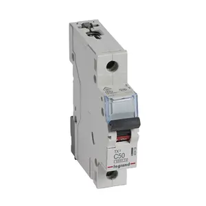 Legrand TX3 403439 Miniature Circuit Breaker, 1P, 50A, Type C