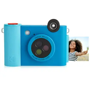 Kodak Smile+ Instant Print Camera, Blue, 50.8 x 76.2 mm