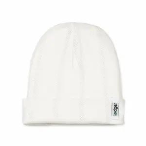 Детская шапочка Lodger Beanie Pointelle, кремовый цвет, 0-6 месяцев