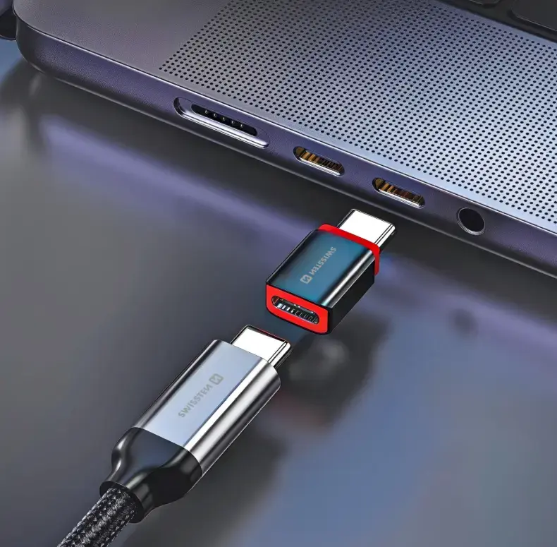 Адаптер для зарядки Swissten DataGUARD USB-A - USB-C Photo 5
