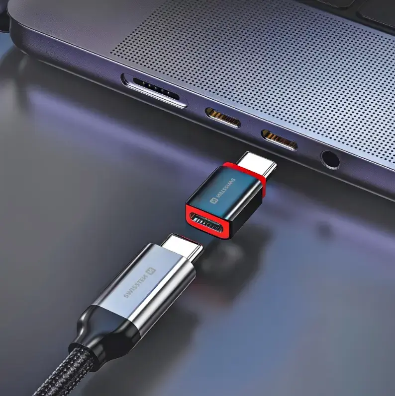 SWISSTEN DataGUARD USB-C uz USB-C uzlādes adapteris Photo 4