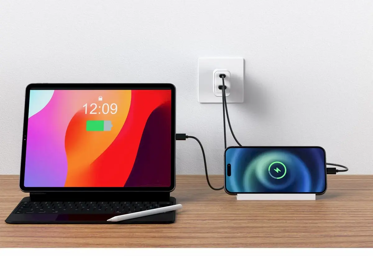 Сетевое зарядное устройство SWISSTEN Core GaN 45W USB-C / 18W USB-A Photo 4