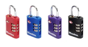 Master Lock 4686EURT 30mm Zinc TSA-Accepted Luggage Combination Padlock