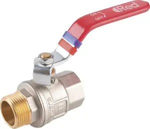 FERRO F-Power Pro lodveida vārsts 1 1/4" iekšējā-ārējā vītne ar sviru