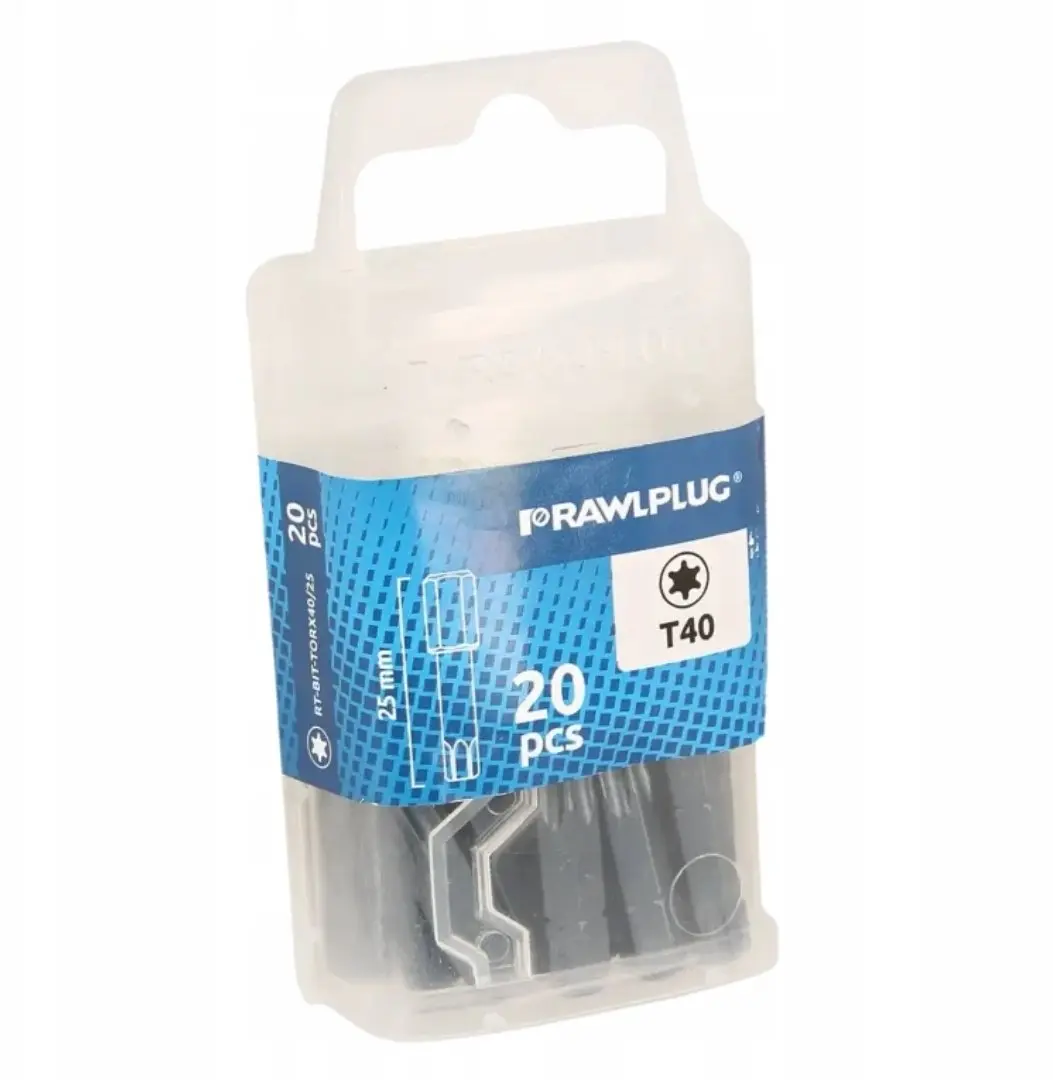 Skrūvgrieža uzgalis Rawlplug RT-BIT-TORX40/25, TORX 40