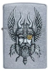 Zippo 29871 Viking Warrior dizaina pretvēja šķiltavas