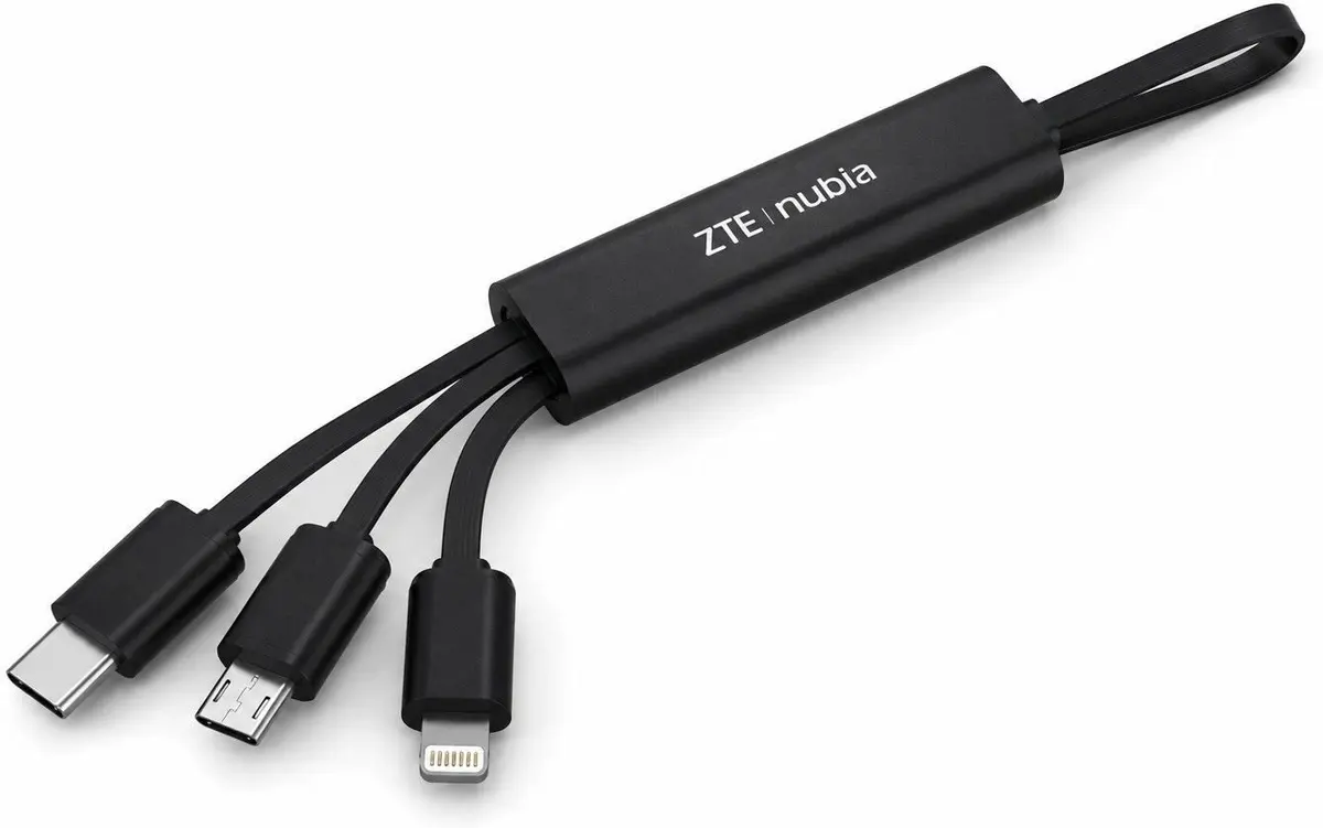 ZTE Nubia 3-in-1 USB kabelis ar
