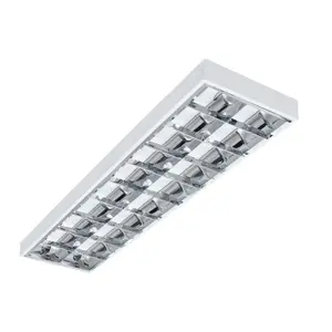 Потолочный растровый светильник Kanlux 31058 G13 2x36Вт белый сталь IP20