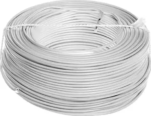 Elektrokabel H07V-U (DY) 1 mm² instalācijas vads, balts, 100 m