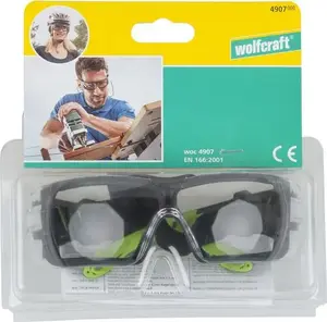 Wolfcraft Protective Glasses 4907000 and Folding Serrated Blade Knife 4289000 Set