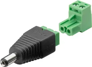 Goobay 76744 2-pin Terminal Block to DC Power Adapter