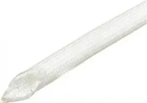 Ergom OSKS-3 Fiberglass Electrical Insulation Sleeving, White, 100m