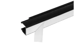 Marmat LST Cable Trunking 40x25mm, Black, with Cover and Double-Sided Adhesive Tape, 2m