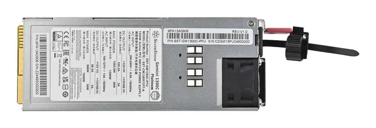 Серверный блок питания Silverstone Gemini 1300C Platinum 1300 Вт Photo 7